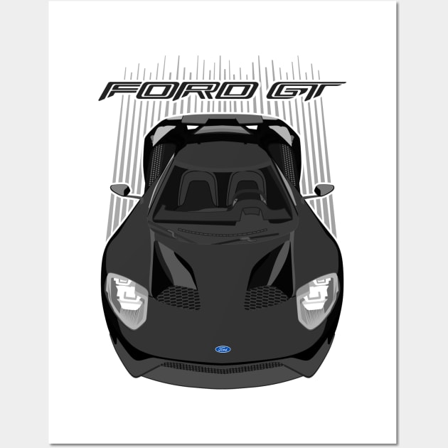 Ford GT-black Wall Art by V8social